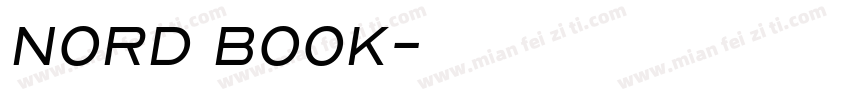 Nord Book字体转换
